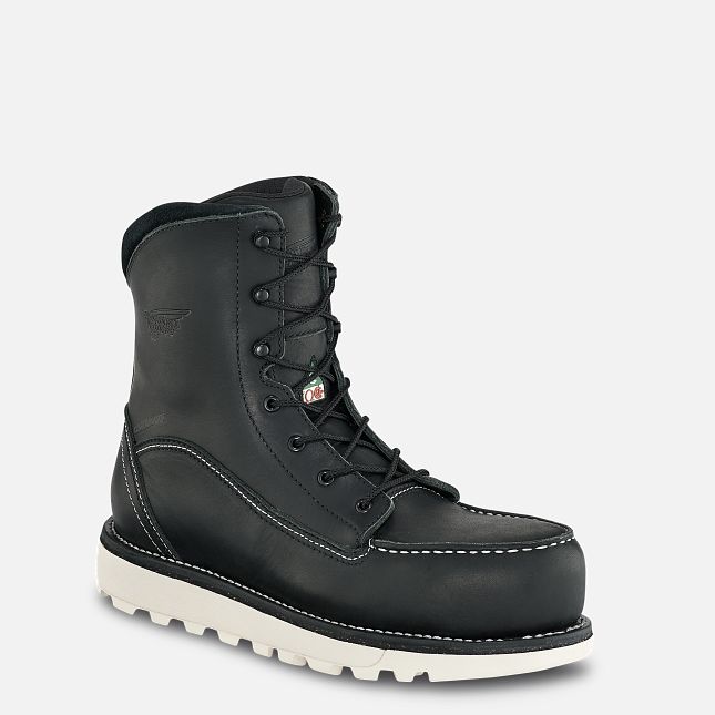 Red Wing Traction Tred Lite 8-inch Impermeabili CSA Stivali da Lavoro Donna Nere | 4016-VZJMN