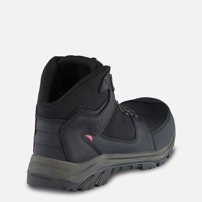 Red Wing Tradesman 5-inch Impermeabili Hiker Stivali da Lavoro Uomo Nere | 2154-QAFDP