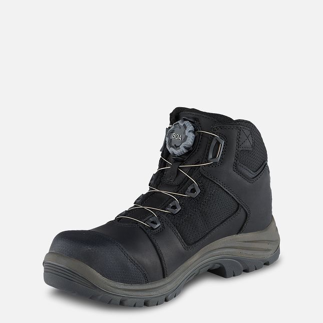 Red Wing Tradesman 5-inch Impermeabili Hiker Stivali da Lavoro Uomo Nere | 2154-QAFDP