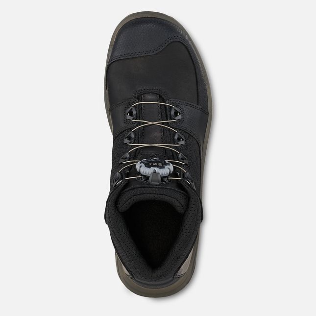 Red Wing Tradesman 5-inch Impermeabili Hiker Stivali da Lavoro Uomo Nere | 2154-QAFDP