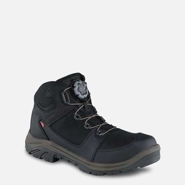 Red Wing Tradesman 5-inch Impermeabili Hiker Stivali da Lavoro Uomo Nere | 2154-QAFDP