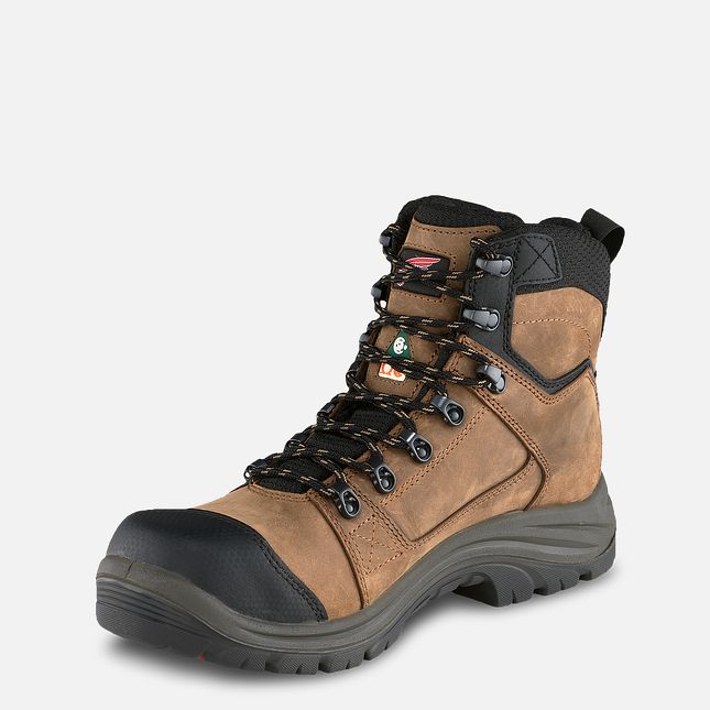 Red Wing Tradesman 6-inch CSA Scarpe Impermeabili Uomo Marroni | 0531-HKJNU