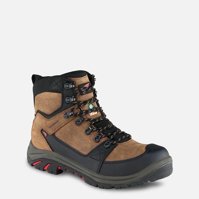 Red Wing Tradesman 6-inch Impermeabili CSA Stivali da Lavoro Uomo Marroni | 2571-VKJPE