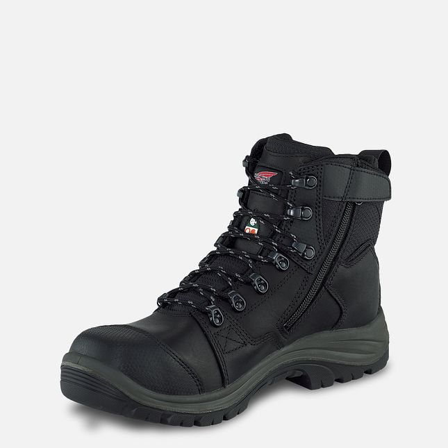 Red Wing Tradesman 6-inch Side-Zip CSA Scarpe Impermeabili Uomo Nere | 6291-JMBCG