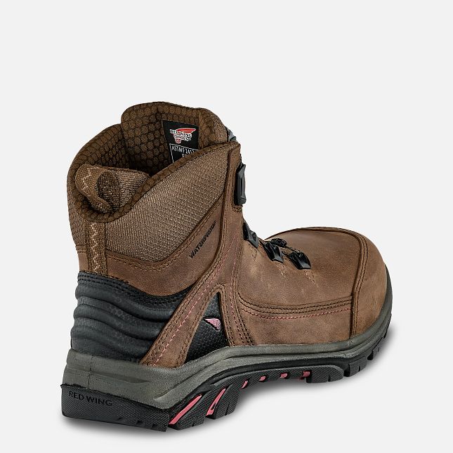 Red Wing Tradeswoman 6-inch Impermeabili Scarpe Antinfortunistiche Donna Marroni | 0384-BZGAM