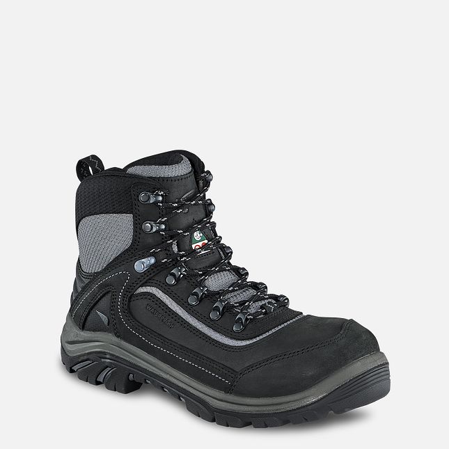 Red Wing Tradeswoman 6-inch Impermeabili CSA Hiker Scarpe Antinfortunistiche Donna Nere Grigie | 0673-NARID