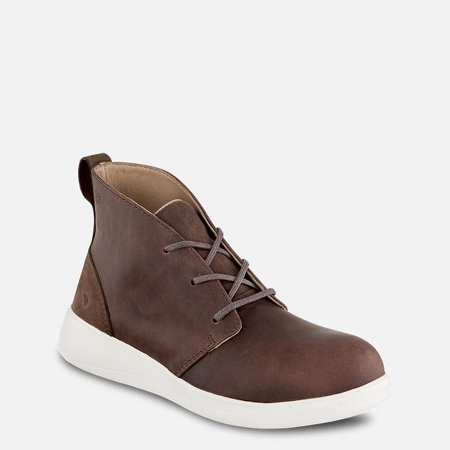 Red Wing Zero-G Lite Antinfortunistiche Punta Chukka Stivali da Lavoro Donna Marroni | 0526-WKXFL