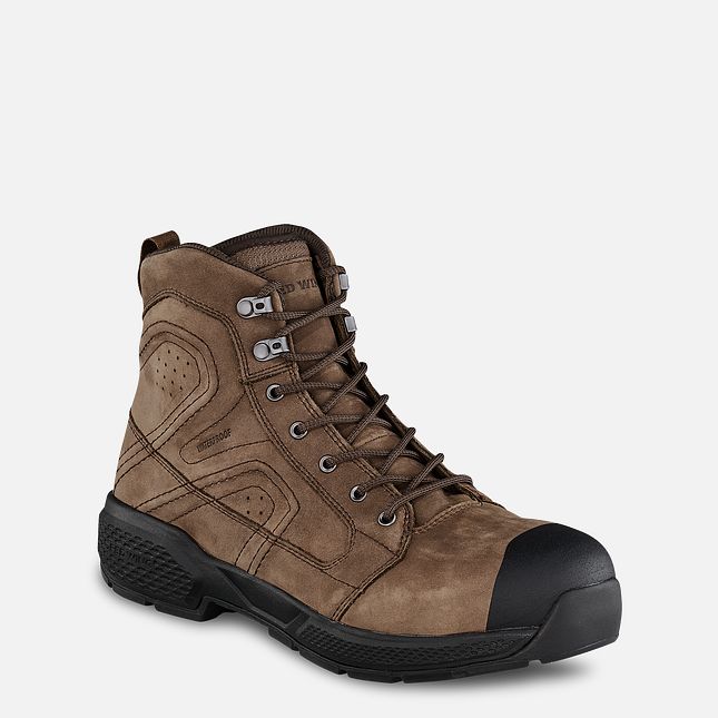 Red Wing Exos Lite 6-inch Impermeabili Scarpe Antinfortunistiche Uomo Marroni | 6587-RIHVZ