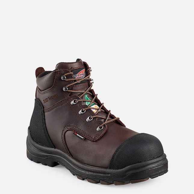 Red Wing King Punta® 6-inch Impermeabili CSA Stivali da Lavoro Uomo Marroni | 3160-YCFUJ