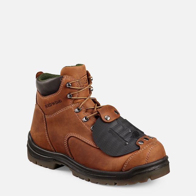 Red Wing King Punta® 6-inch Metguard Scarpe Antinfortunistiche Uomo Marroni | 4613-LZSDT